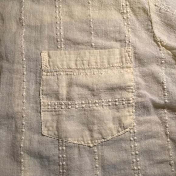 Westport Plus Size Butter Yellow Long Sleeve Button Up Shirt- Size 3X - Picture 2 of 11